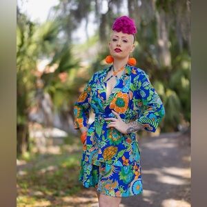 Trashy Diva Dragon Flower high waisted shorts